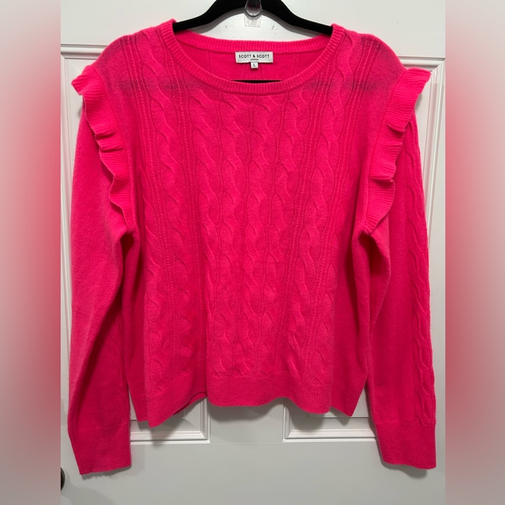 SCOTT & SCOTT LONDON Cable-Knit Cashmere Sweater